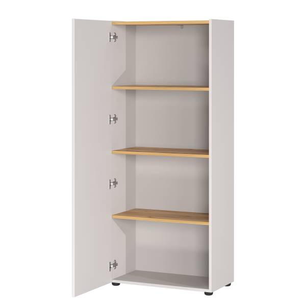 Armadio archivio Adrano 145 cm Cachemire / Effetto quercia