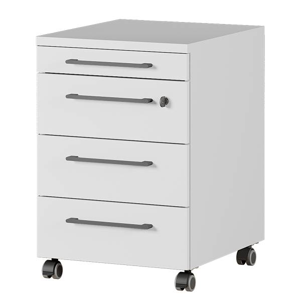 Set da ufficio Agenda B Color grigio chiaro - Larghezza: 140 cm