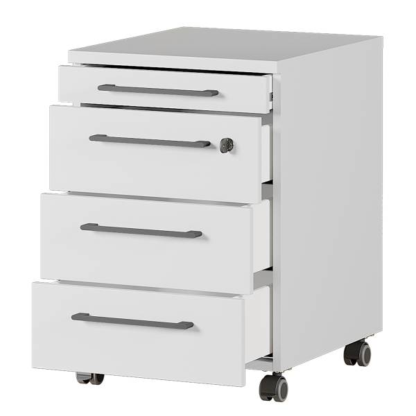 Set da ufficio Agenda B Color grigio chiaro - Larghezza: 140 cm