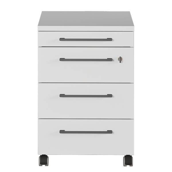Set da ufficio Agenda B Color grigio chiaro - Larghezza: 140 cm
