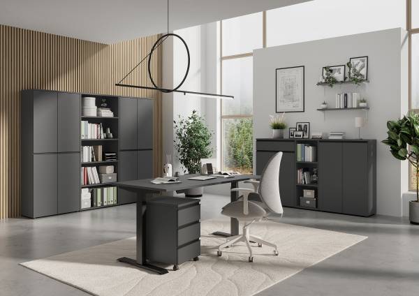 Bureau réglable Bedano - Type A Graphite - Largeur : 120 cm