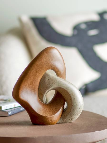 Sierobject Esad bruin - polypropeen - 22 x 21 x 8 cm