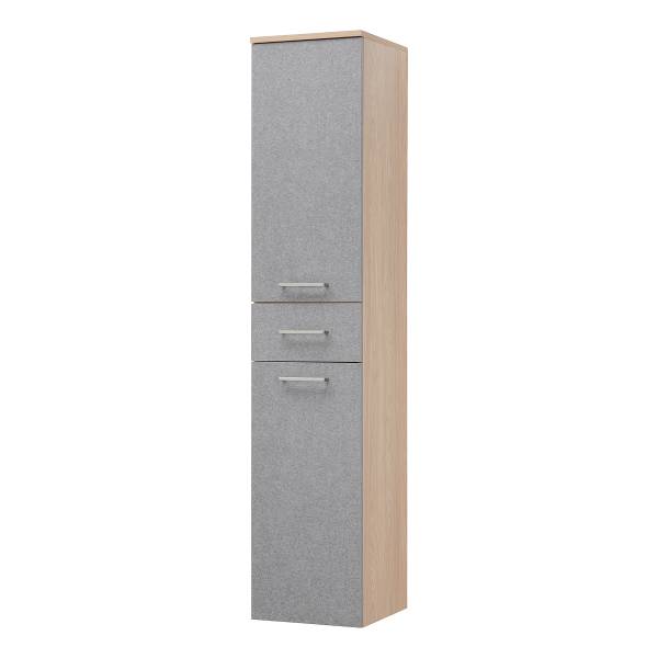 Hochschrank Mucuse Grau / Eiche Hell Dekor