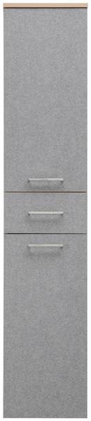 Hochschrank Mucuse Grau / Eiche Hell Dekor