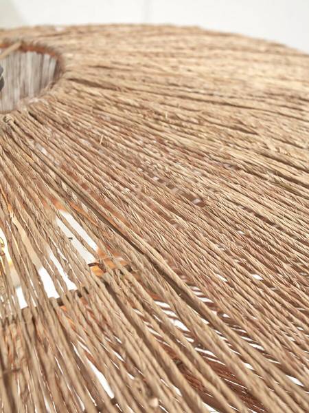 Pendelleuchte Iguazu Typ B Rattan - 1-flammig - Beige