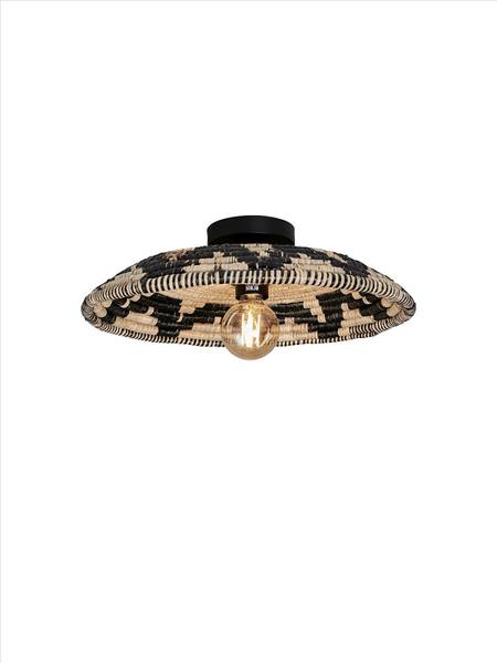 Deckenleuchte Andros Multicolor - Eisen - Jute - 45 x 6 x 45 cm