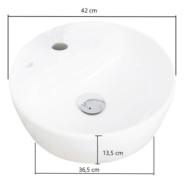 Badkamerset EVERNDEN 3-delig combi F keramiek - lichte eikenhouten look/zandsteen look