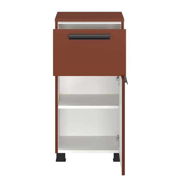 Badkamerset Vitoreira 5-dlg. spiegelkast inclusief verlichting - rood