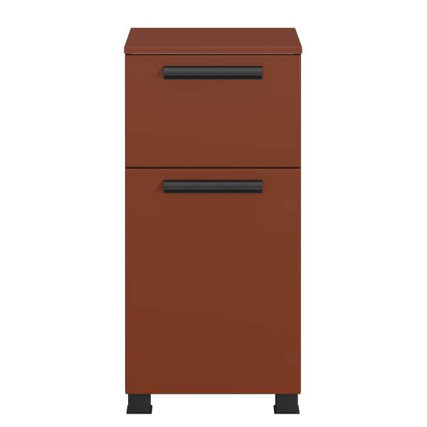 Badkamerset Vitoreira 5-dlg. spiegelkast inclusief verlichting - rood