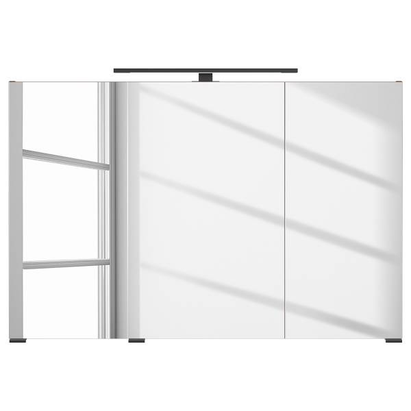 Badkamerset Vitoreira 5-dlg. spiegelkast inclusief verlichting - rood