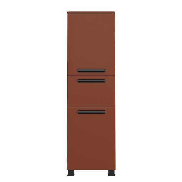 Badkamerset Vitoreira 5-dlg. spiegelkast inclusief verlichting - rood