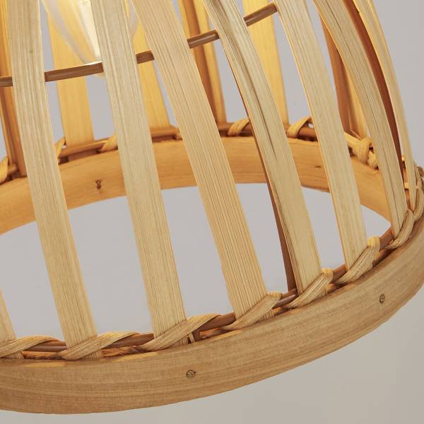 Lampada da tavolo Malaga Nero - Legno - Acciaio - 17 x 45 x 26 cm