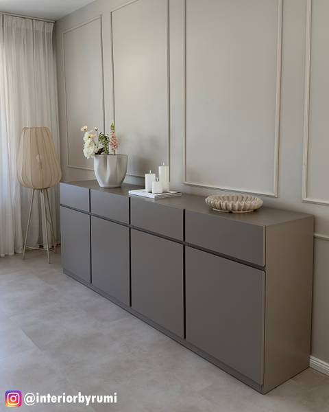 Sideboard Ryo Taupe - Breite: 225 cm