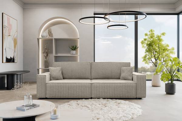 Schlafsofa GONDHI Cordstoff Poppy: Cappuccino