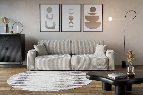 Schlafsofa DANO Cordstoff Poppy: Cappuccino