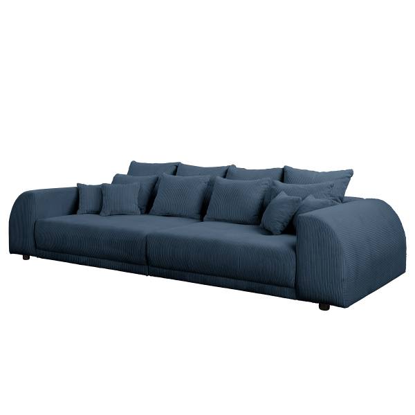 Grand canapé Ombonde Velours côtelé Lola: Bleu foncé