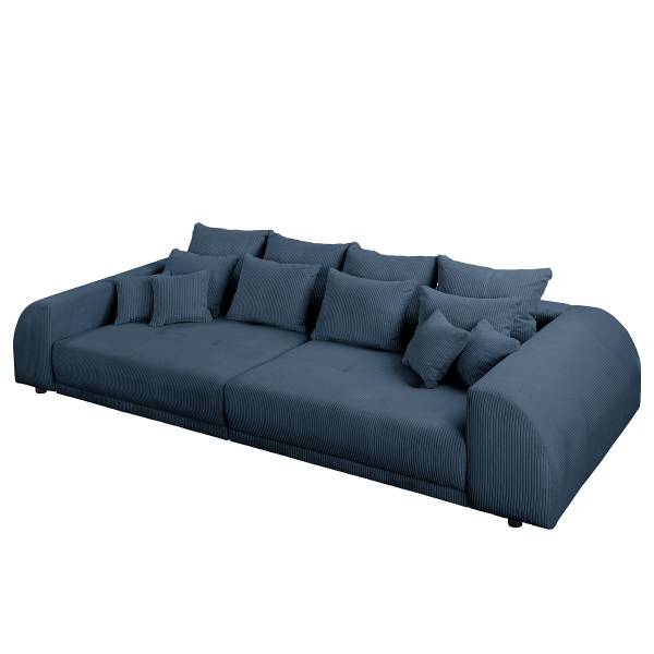 Grand canapé Ombonde Velours côtelé Lola: Bleu foncé