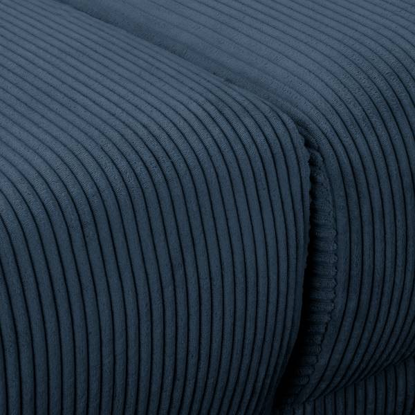 Grand canapé Ombonde Velours côtelé Lola: Bleu foncé