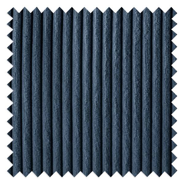 Grand canapé Ombonde Velours côtelé Lola: Bleu foncé