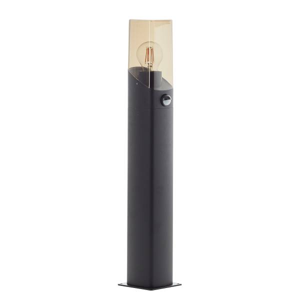 Lampada da parete con sensore Minou Alluminio pressofuso - Nero - 1 punto luce