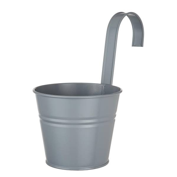 Hängetopf ZINC 6er-Set Zink - Grau