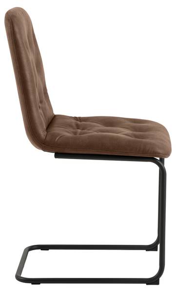 Chaises cantilever Salair - Lot de 2 Microfibre / Acier