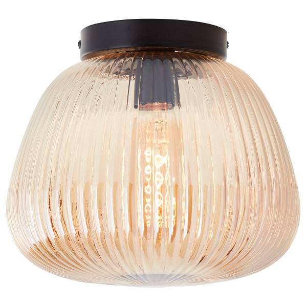 Plafonnier Kaizen Fer / Verre coloré - 1 ampoule