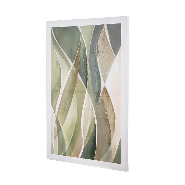 Quadro Verde Verde / Crema - Canvas