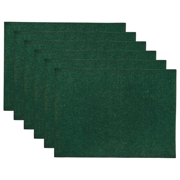 Set de table FELTO - Lot de 6 Polyester - Vert foncé