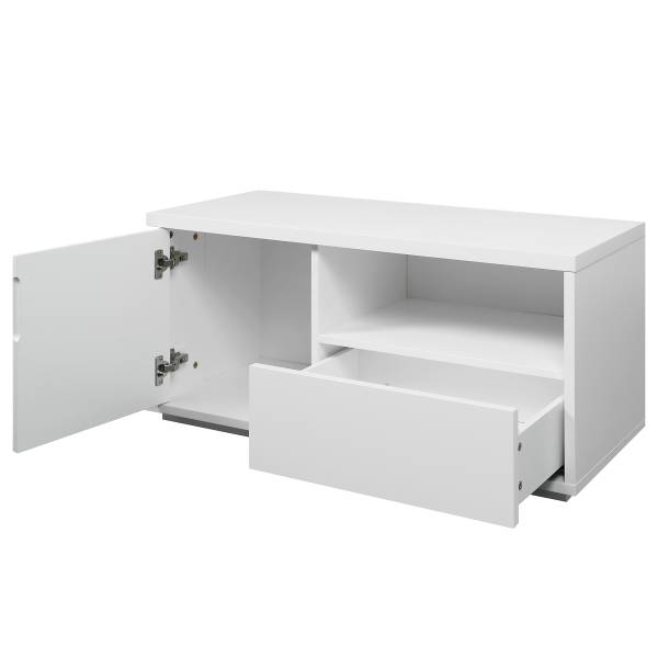 Garderobenbank Chaffin Echtholzfurnier - Weiß / Esche