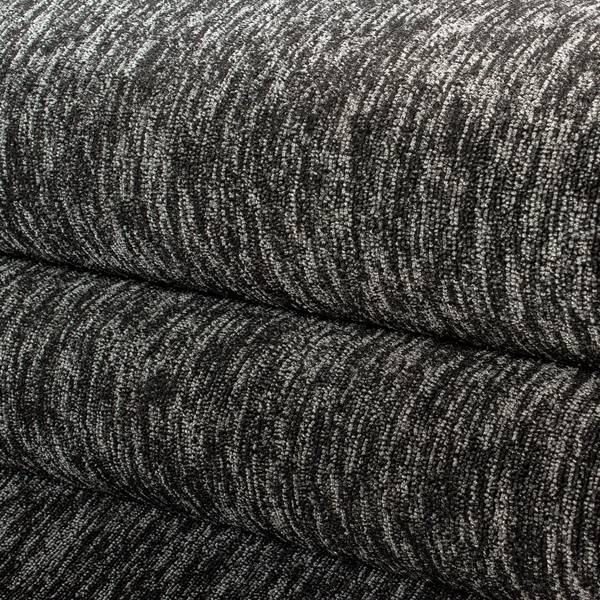 Kurzflorteppich Nizza Polypropylene / Polyester - Anthrazit - 80 x 150 cm