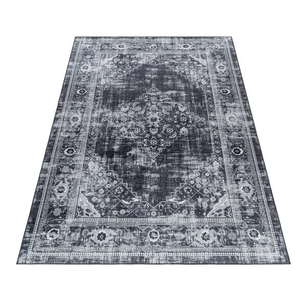 Kurzflorteppich Fiesta Typ A Polyester - Schwarz - 80 x 150 cm