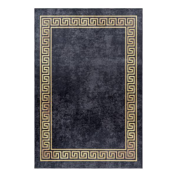 Laagpolig vloerkleed Fiesta type E Poliestere - Nero - 80 x 150 cm