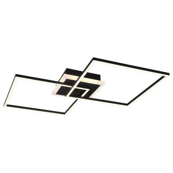 LED-Deckenleuchte Arribo Eisen - Schwarz - 1-flammig