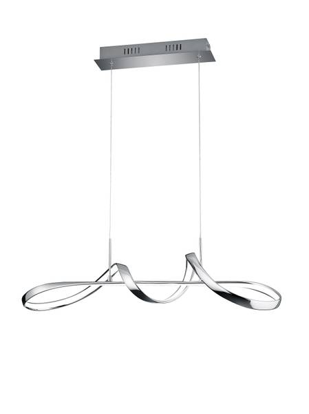 LED-Pendelleuchte Perugia Eisen - 1-flammig - Silber