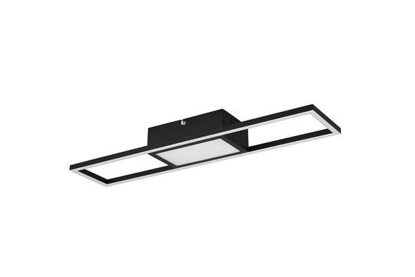 LED-Deckenleuchte Rigido Eisen - 1-flammig - Schwarz