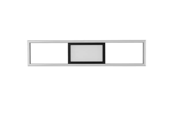 LED-Deckenleuchte Rigido Eisen - 1-flammig - Schwarz