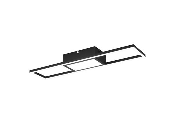 LED-Deckenleuchte Rigido Eisen - 1-flammig - Schwarz