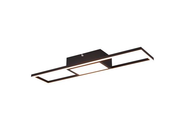 LED-Deckenleuchte Rigido Eisen - 1-flammig - Schwarz