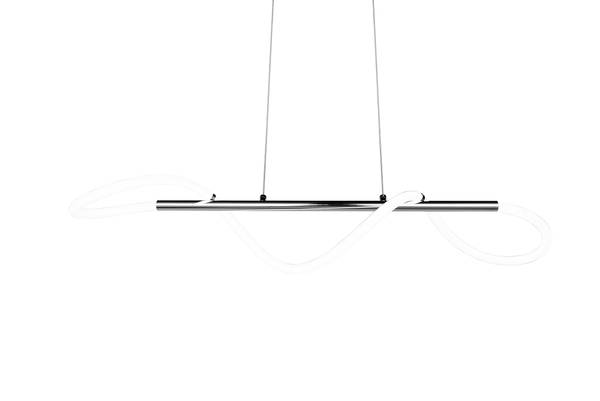 LED-Pendelleuchte Argos Eisen - Silber - 1-flammig