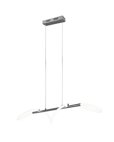 LED-Pendelleuchte Argos Eisen - Silber - 1-flammig