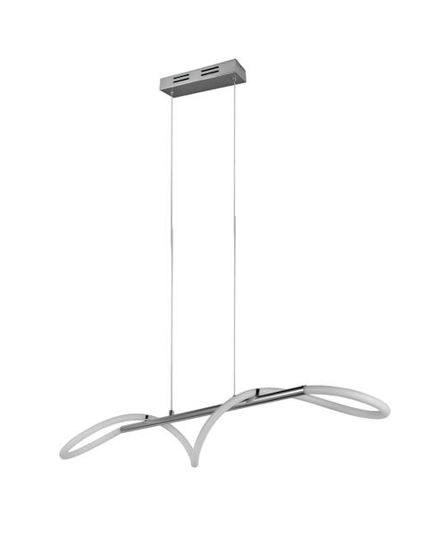 LED-Pendelleuchte Argos Eisen - Silber - 1-flammig
