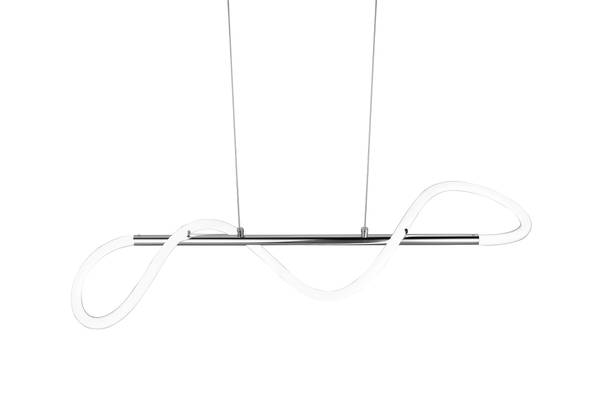 LED-Pendelleuchte Argos Eisen - Silber - 1-flammig