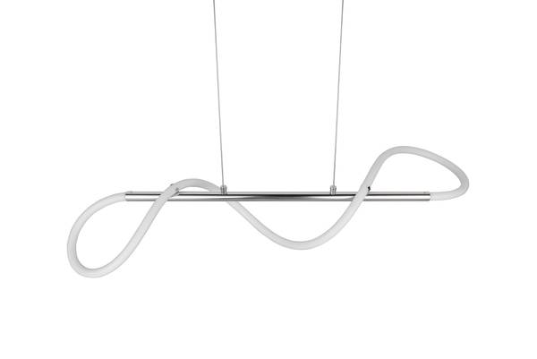 LED-Pendelleuchte Argos Eisen - Silber - 1-flammig