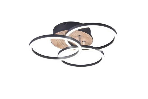 LED-Deckenleuchte Circle Eisen - 1-flammig - Braun