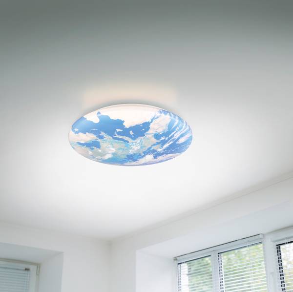 LED-Deckenleuchte Terra Kunststoff - Mehrfarbig - 1-flammig