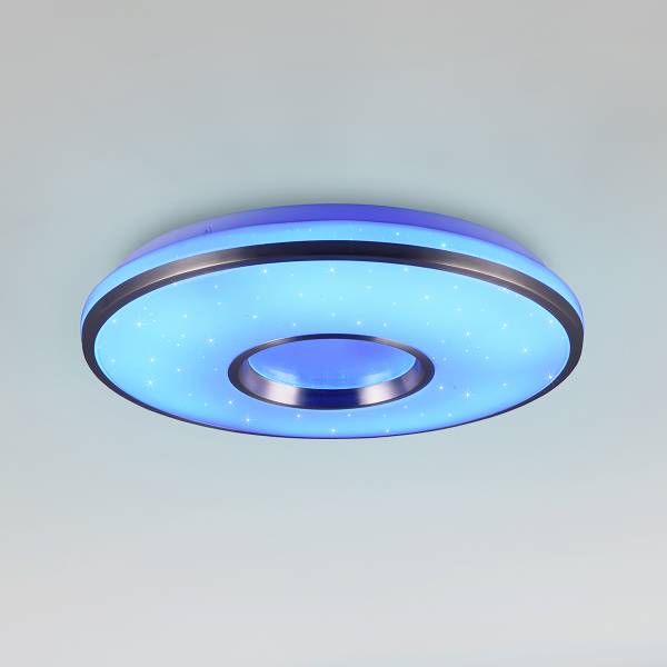 LED-Deckenleuchte Realta Kunststoff - Silber - 1-flammig
