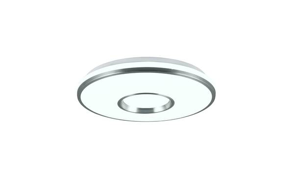 LED-Deckenleuchte Realta Kunststoff - Silber - 1-flammig