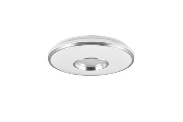 LED-Deckenleuchte Realta Kunststoff - Silber - 1-flammig