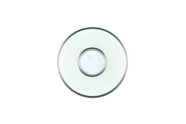LED-Deckenleuchte Realta Kunststoff - Silber - 1-flammig